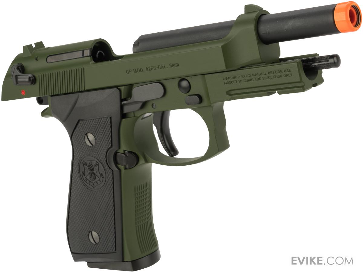G&G GPM92 Gas Blowback Airsoft Pistol (Color Hunter Green), Airsoft