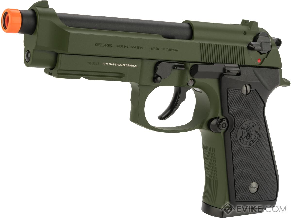 G&G GPM92 Gas Blowback Airsoft Pistol (Color: Hunter Green)