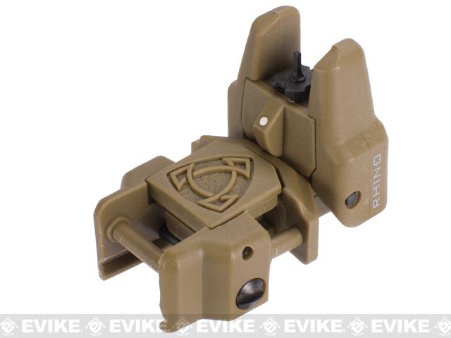 Rhino Flip-Up Tactical Back-Up Rifle Sight by APS - Front Sight (Color: Dark Earth)
