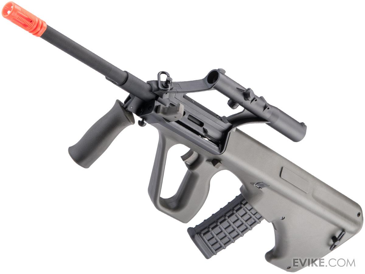 GHK Gas Blowback AUG A1 Airsoft Rifle with Integrated Optic (Color OD