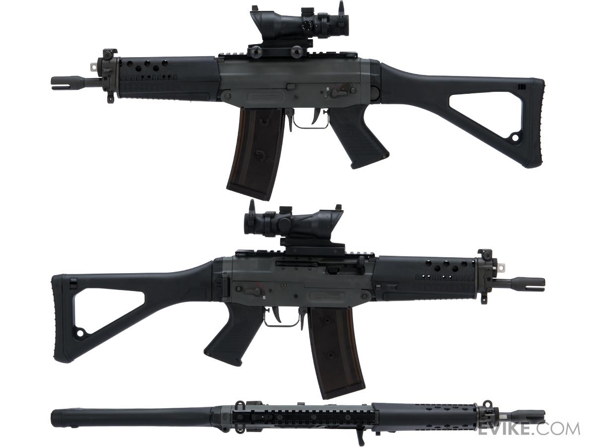 GHK SG553 Gas Blowback Airsoft Rifle w/ Cerakote Finish, Airsoft