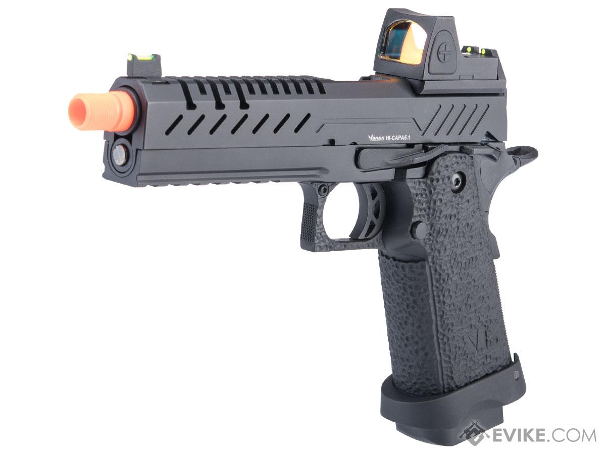 Vorsk Hi-Capa 5.1 Gas Blowback Pistol w/ Red Dot Sight (Color: Black)