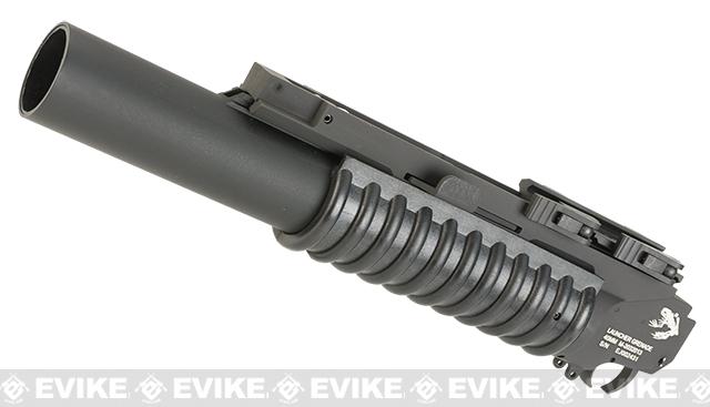 G&P Airsoft Rifled Barrel M203 Grenade Launcher w/ QD Cam Lock Mount and Grenade Shell (Type: Skull Frog / Long)