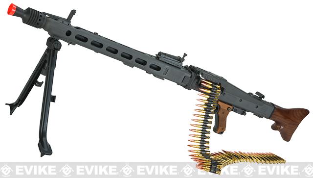 G&G GMG-42 / MG-42 Airsoft Electric Machine Gun w/ Real Wood Furniture, Battery, and Charger