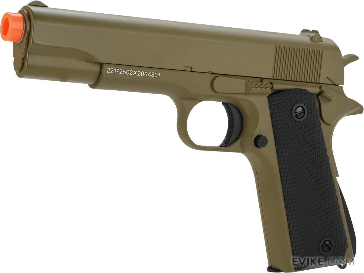 Golden Eagle 3003 1911 Style Spring Powered Airsoft Pistols (Color Tan