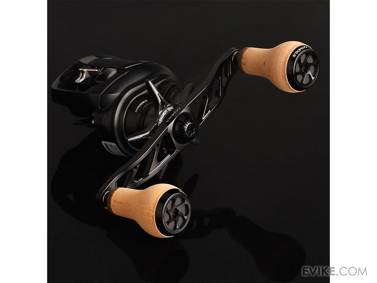 Gomexus Reel Handle w/ Cork Knobs for Baitcasting Reel (Color Black