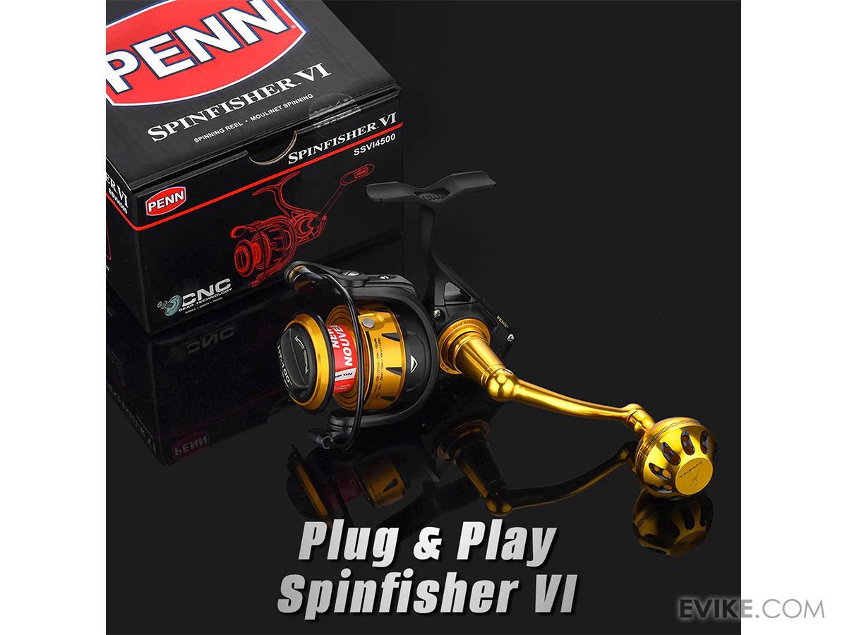 Gomexus Tackle Power Handle for Penn Spinfisher V/VI & Slammer Spinning  Reels (Model: 9500 - 10500 / Gold Handle), MORE, Fishing, Reels -   Airsoft Superstore