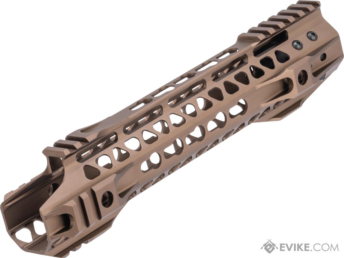 G&P MOTS II Upper Cut Keymod Handguard w/ Rails for M4 / M16 Series Airsoft AEG Rifles (Color: Sand / 10.75)