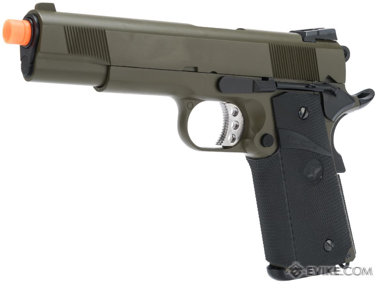 WE-Tech Gen2 Heavy Weight 1911 MEU Airsoft GBB Pistol (Color: OD Green)