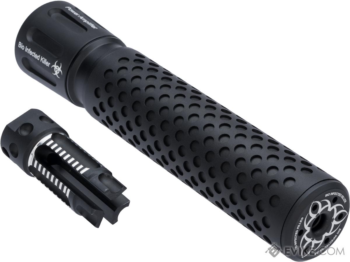 G&P Bio Infected Full Metal QD Mock Silencer with 3 Prong Flashhider (Color: Black)
