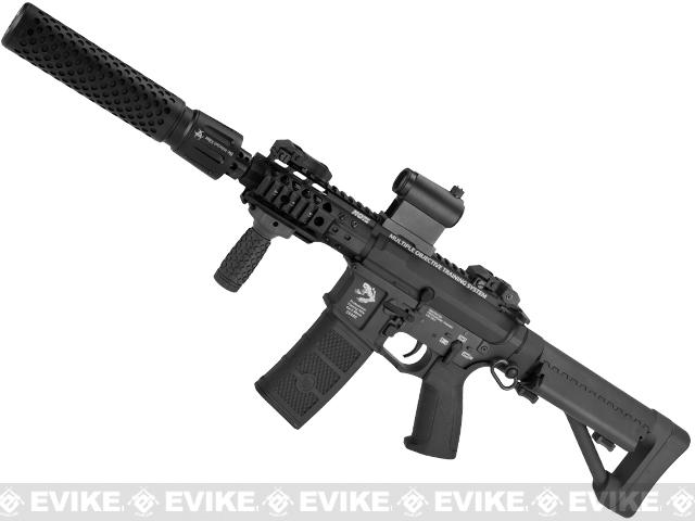 G&P FRS CQB M4 SBR Airsoft Electric Recoil AEG Rifle with QD Barrel Extension (Package: Black / Gun Only)