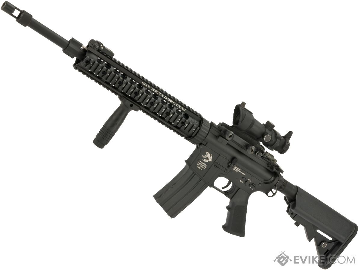 G&P Hybrid Full Size DMR Custom Airsoft AEG Rifle with Free Float Rail and Adjustable Stock