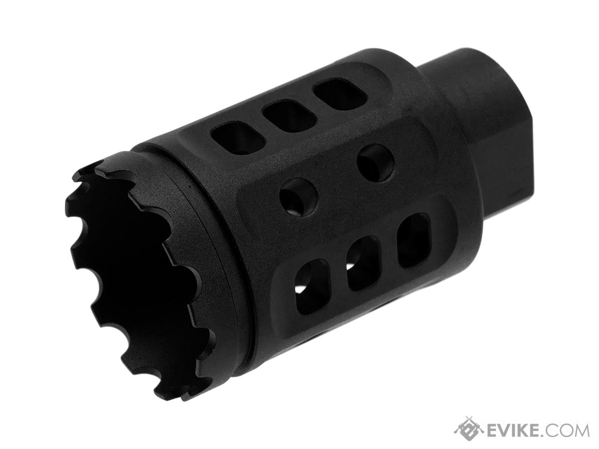 G&P Meat Cutter Compact Muzzle Brake - 14mm +/- (Color: Black)