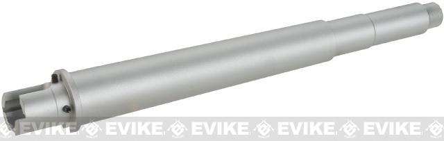 G&P CNC Aluminum Outer Barrel for M4 / M16 Series Airsoft AEG Rifles (Length: 9.7 / Standard / Silver)