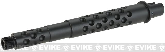 G&P CNC Aluminum Outer Barrel for M4 / M16 Series Airsoft AEG Rifles (Length: 8.5 / Dimpled)