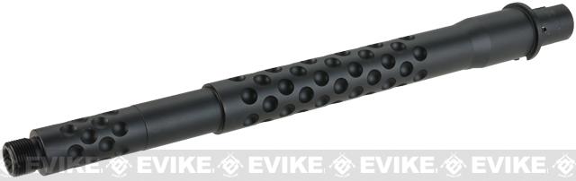 G&P CNC Aluminum Outer Barrel for M4 / M16 Series Airsoft AEG Rifles (Length: 11 Dimple Fluted)
