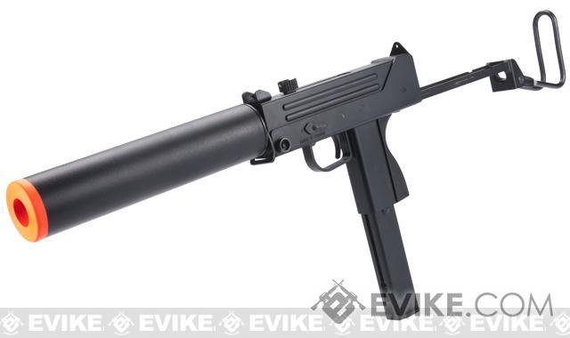 HFC Full Auto M11A1 / Mac 11 Airsoft Gas Blowback Submachine Gun w/ Mock Silencer