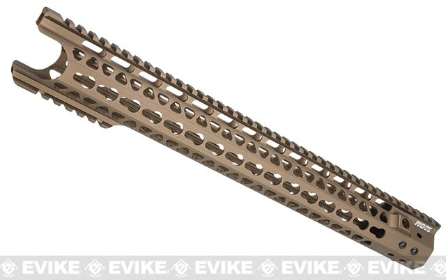 G&P MOTS Keymod Breacher Rail System for M4 / M16 Series Airsoft AEG Rifles (Color: Sand / 16.2)
