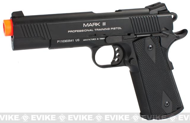 KWA Full Metal M1911 NS2 PTP Airsoft Gas Blowback - MKIII / Black