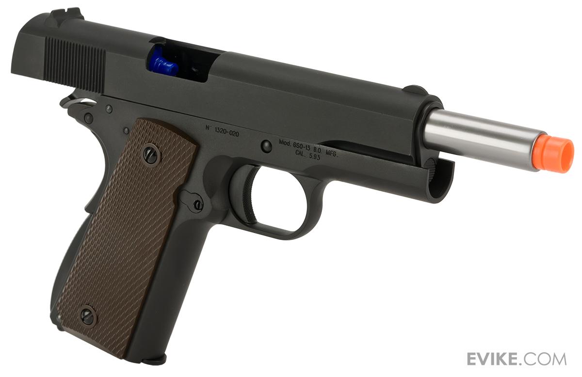 WETech Full Metal 1911 GI Full Size Airsoft GBB Pistol (Color Black