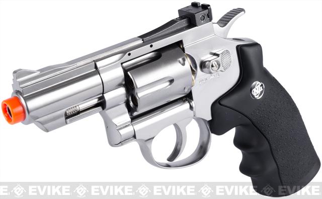 WG CO2 Full Metal High Power Airsoft 6mm Magnum Gas Revolver (Length: 2 / Silver)