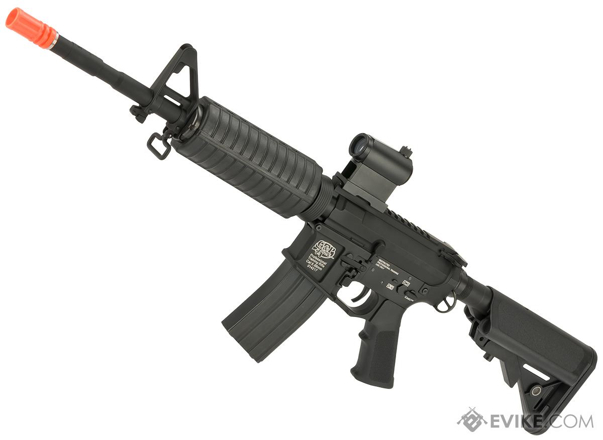 G&P AR-15 M4 Carbine Airsoft AEG Rifle with Billet Style Receiver - Black (Package: Gun Only)