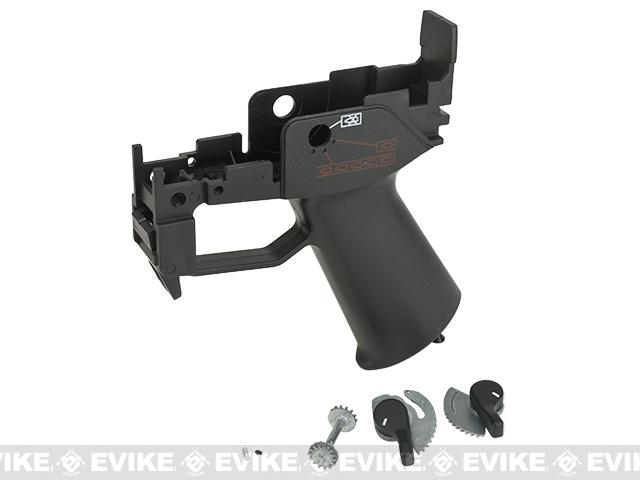 JG Replacement Grip and Magazine Catch Assembly for G36 Series Airsoft AEG Rifles - Black