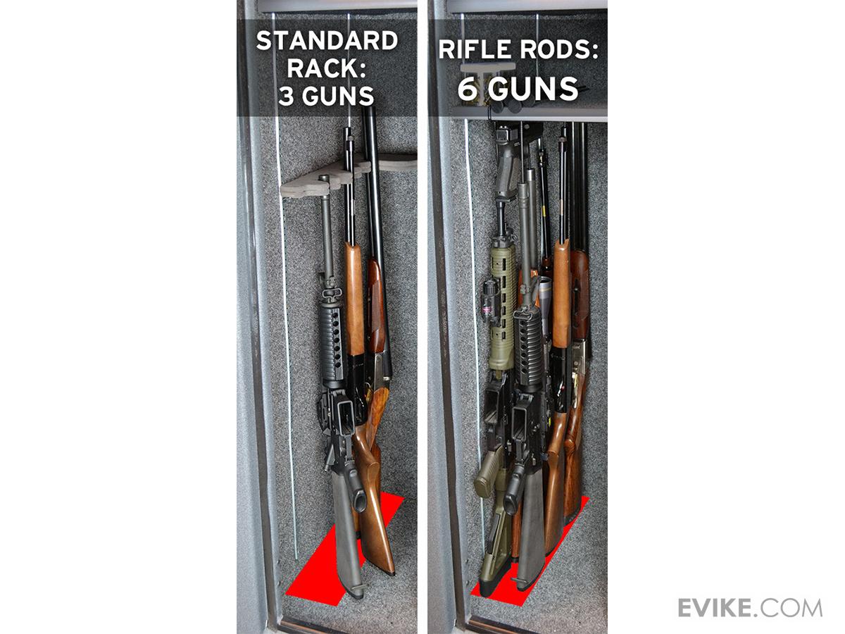 Gun Storage Solutions Rifle Rod Starter Kit (Kit 10 Black Rifle Rods w