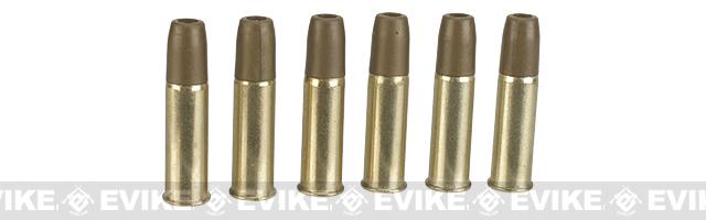 Spare Brass Shells for WinGun Dan Wesson Colt Umarex Smith & Wesson 4.5mm (.177) Co2 Airgun Revolvers - Set of 6