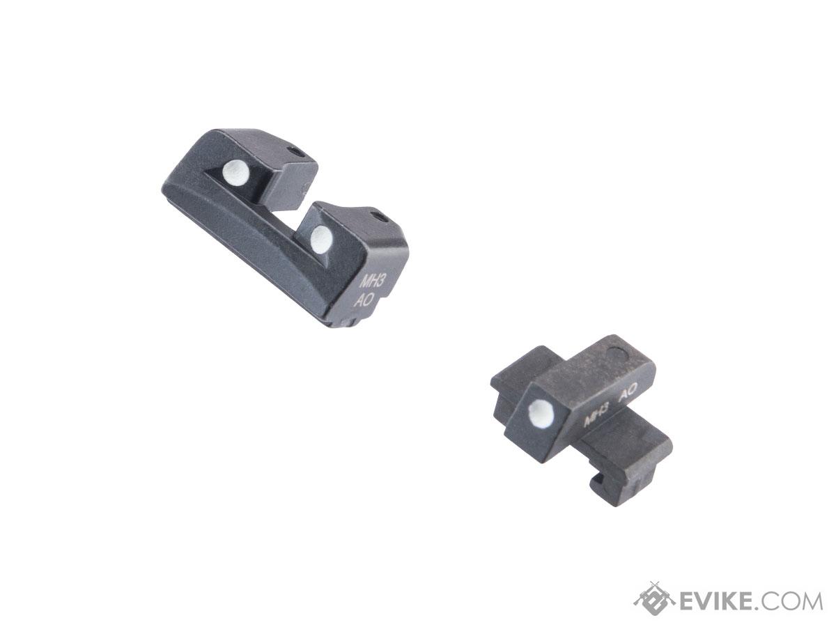 Guarder Steel Front & Rear Sight Set for Tokyo Marui P226 / E2 & Compatible Airsoft Gas Blowback Pistols