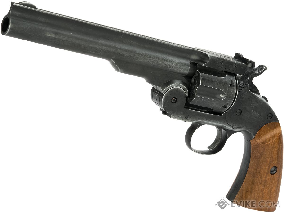 WinGun Break Top Major 3 1877 CO2 Powered Airsoft Revolver (Color: Antique Black)