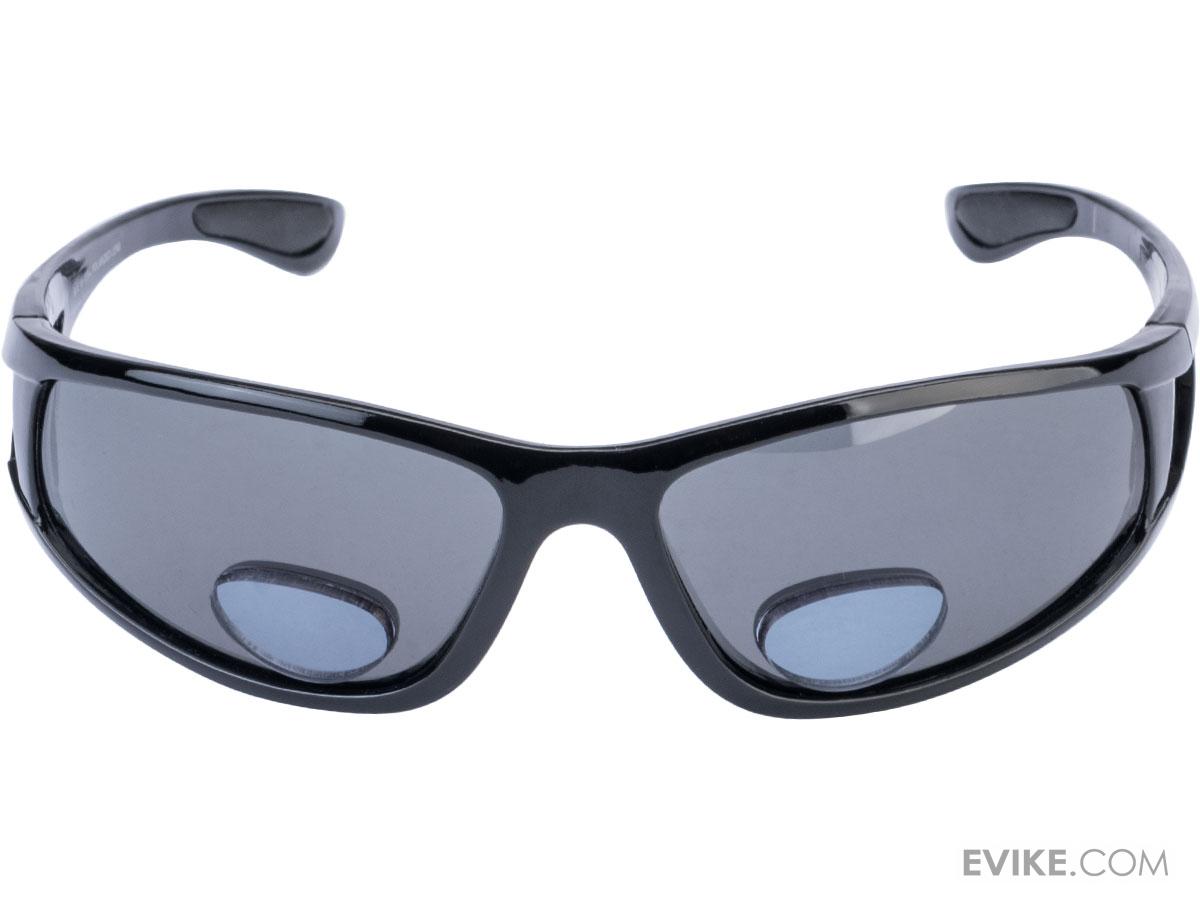 Global Vision Polarized Bifocal 3 Safety Glasses w/ 3.0 Bifocal Grey