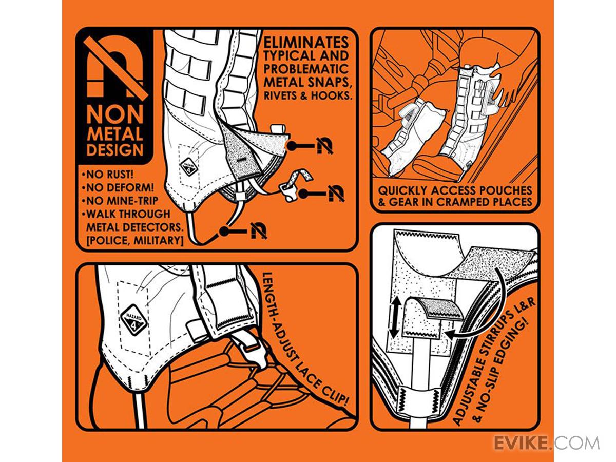 Hazard 4 Mandogator Modular Tactical Boot Gaiter Set (Color Coyote