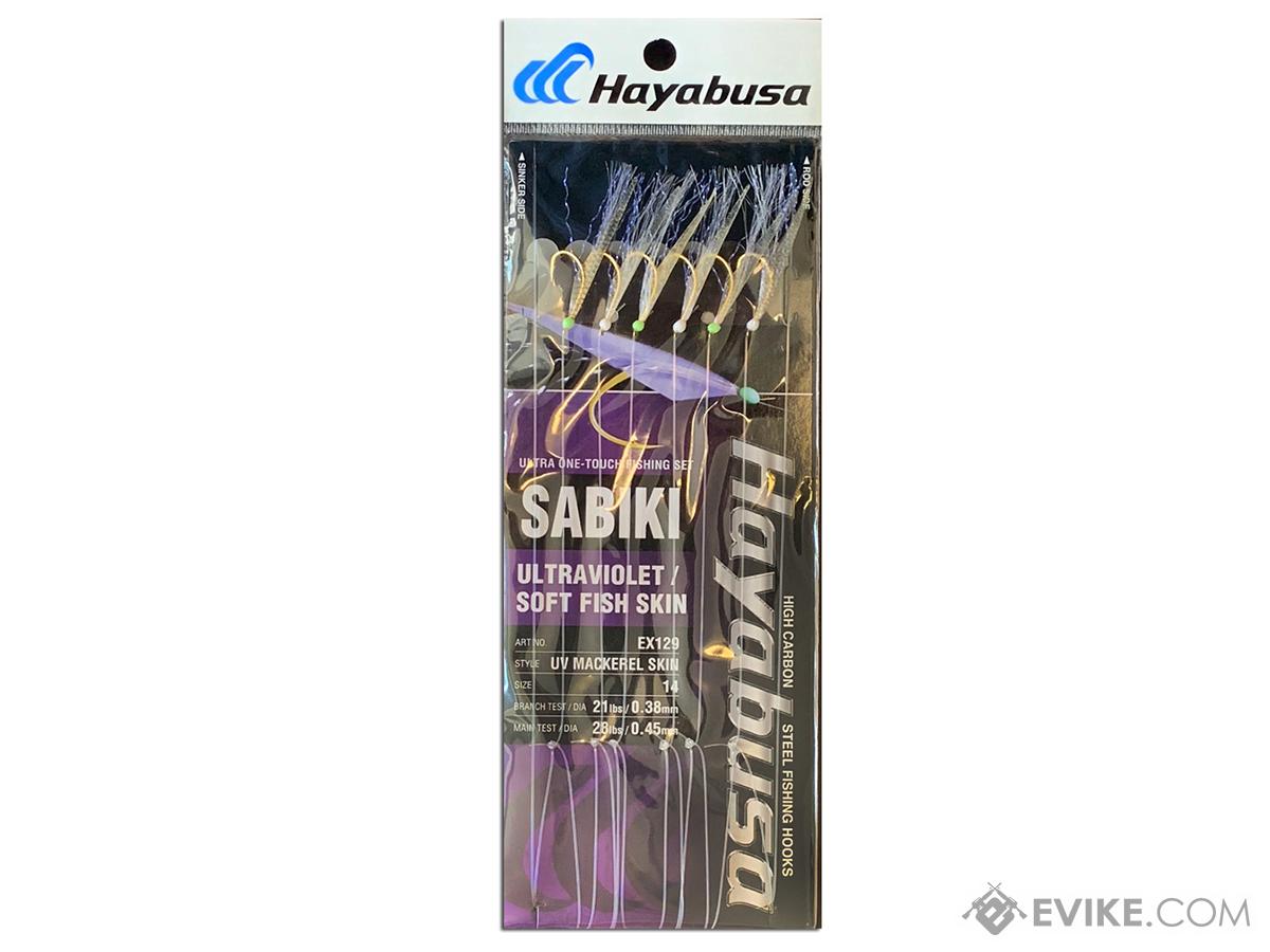 Hayabusa Ultraviolet Mackerel Fish Skin 6 Hook Sabiki Rig (Size