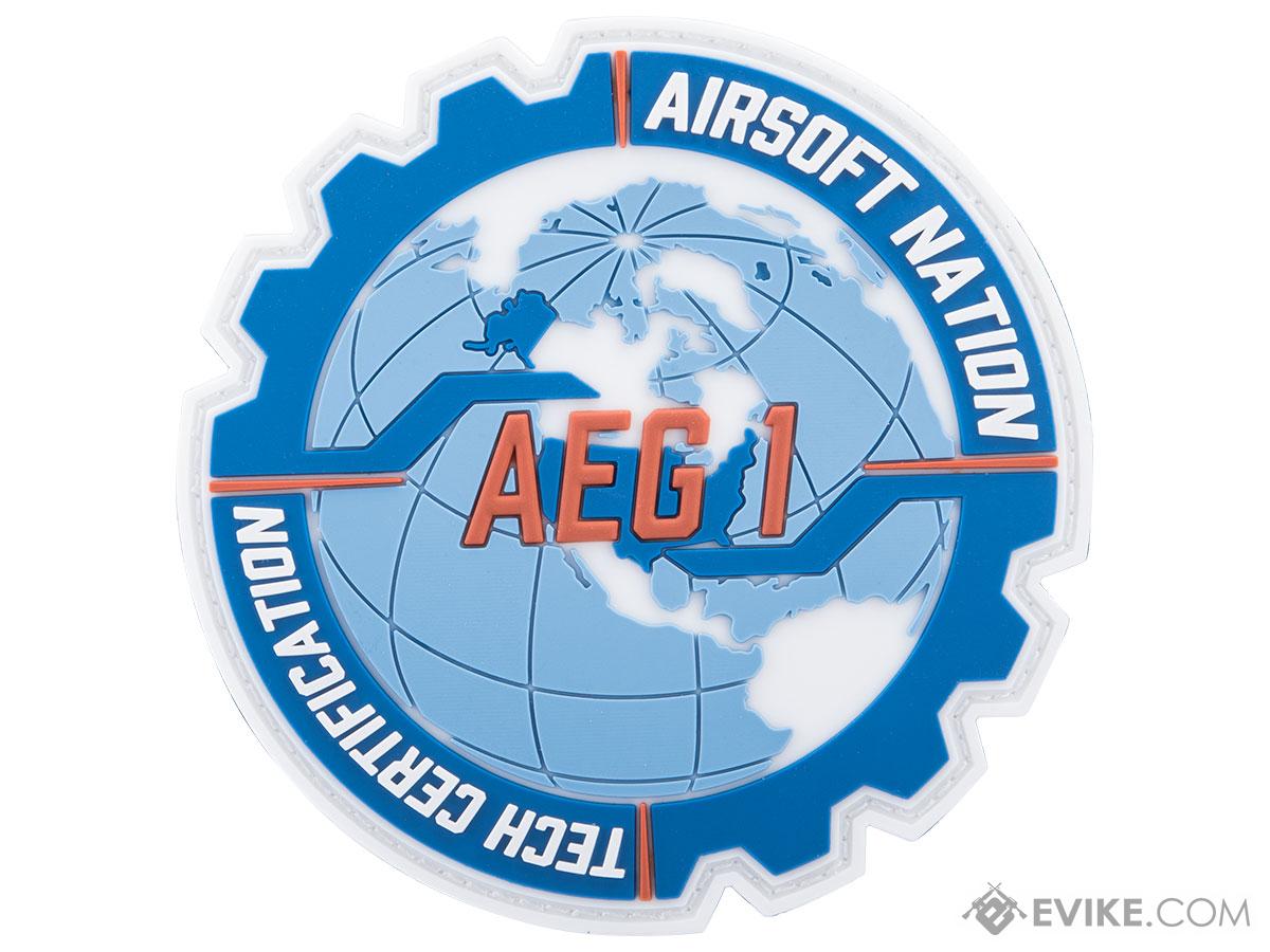 Airsoft Nation Tech Certification PVC Morale Patch (Model: AEG1)