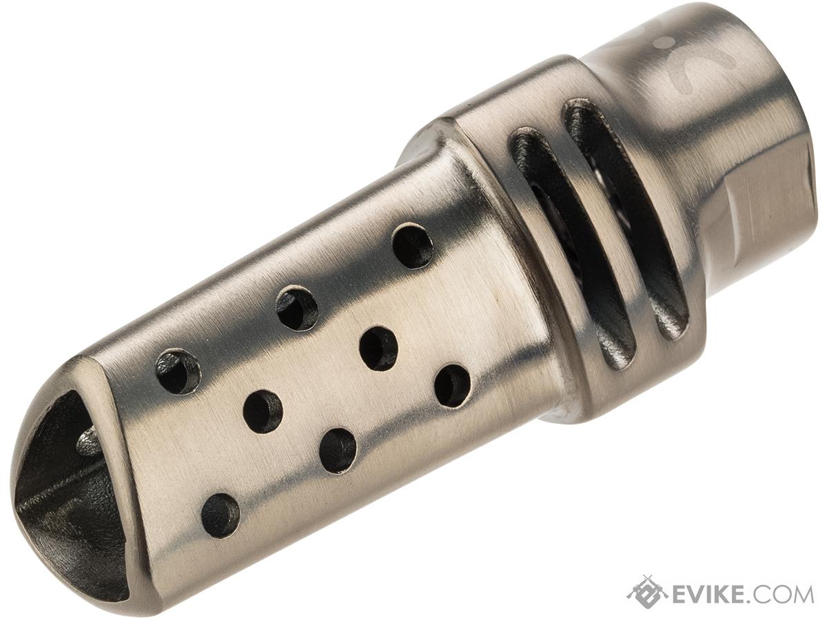 Helix Airsoft Titan Flash Hider (Color: Stainless Steel)