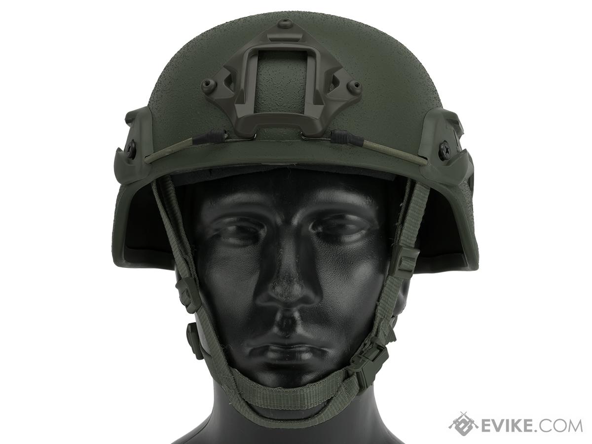 Matrix Mich 2000 Helmet w/ NVG Mount & Side Rail For Airsoft - OD Green ...