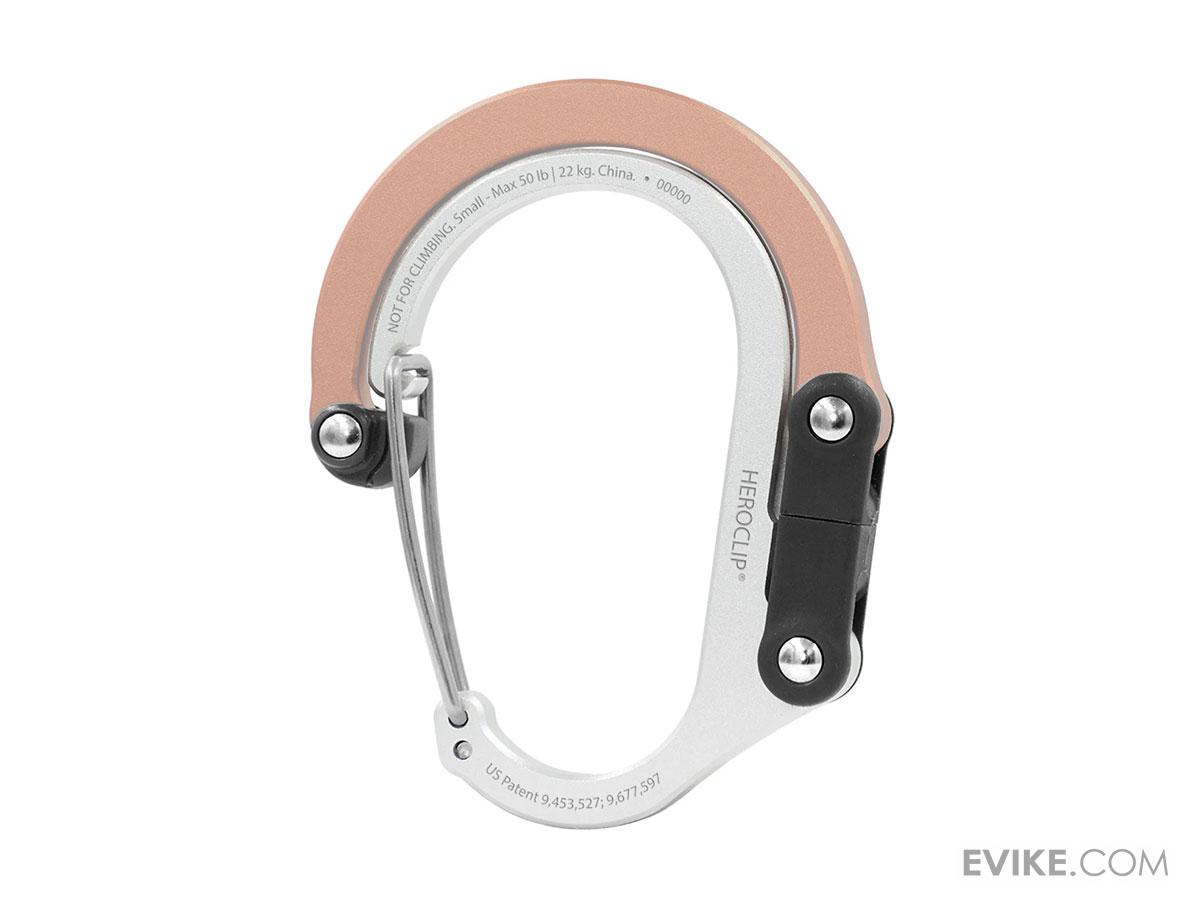 Heroclip Adjustable Swivel Carabiner Clip + Hanger (Size Small / Rose