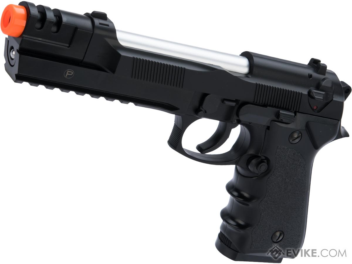 HFC M9 Tactical Master Elite Heavy Weight Airsoft Spring Hand Gun with Railed Frame (Color: Black)