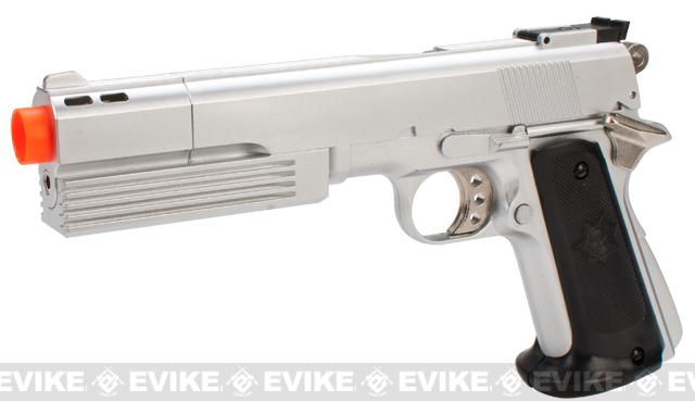 HFC Full Size 1911 Super Killer Combat .45 Airsoft Gas Pistol (Color: Silver)