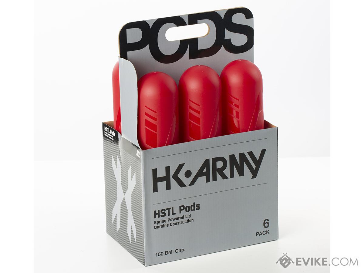 HK Army HSTL 150 Round Paintball Pod 6 Pack (Color: Red)