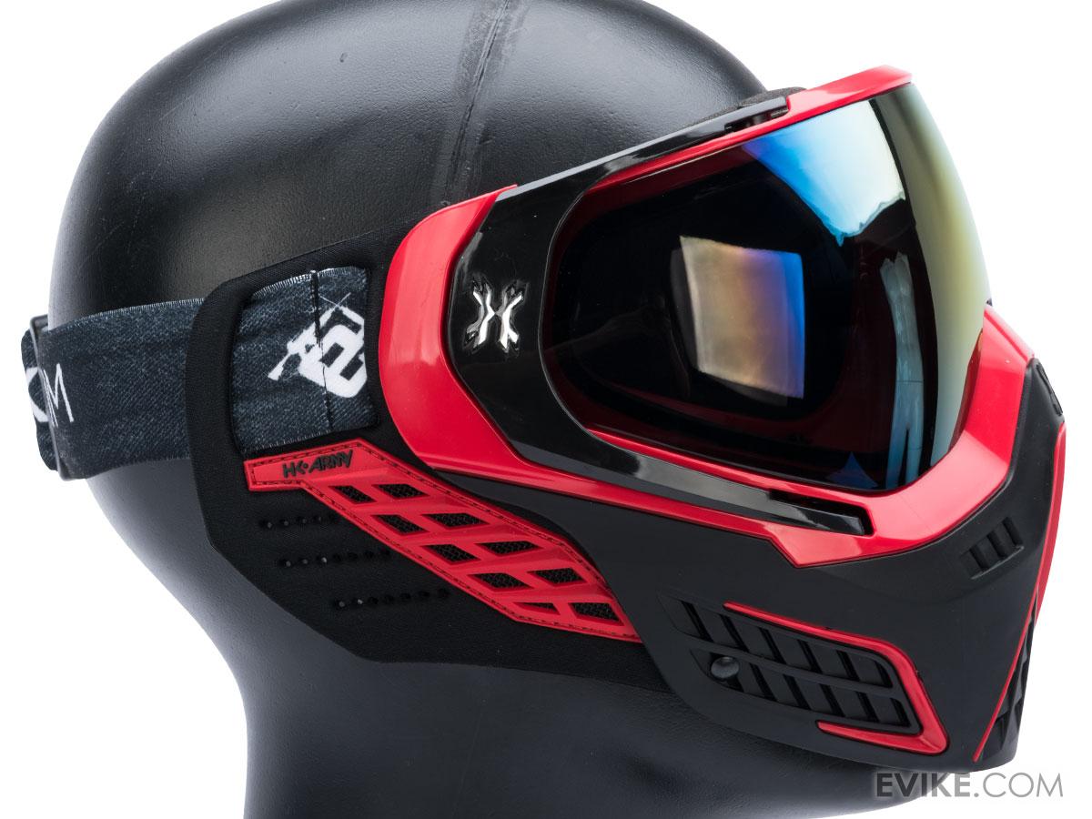 HK Army KLR Full Face Mask w/ Headband (Color Fire / Scorch Lens), Tactical Gear