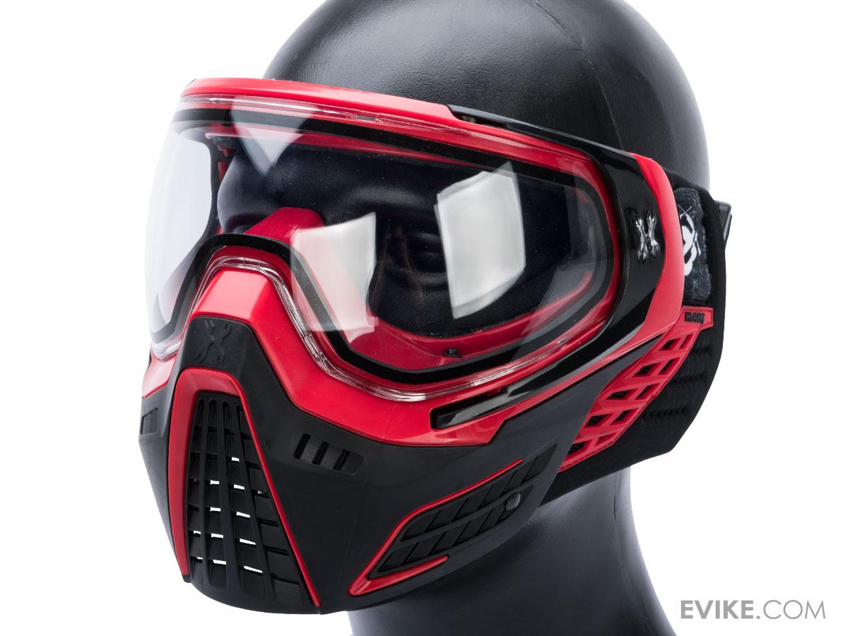 HK Army KLR Full Face Mask w/ Headband (Color Fire / Clear Lens), Tactical Gear
