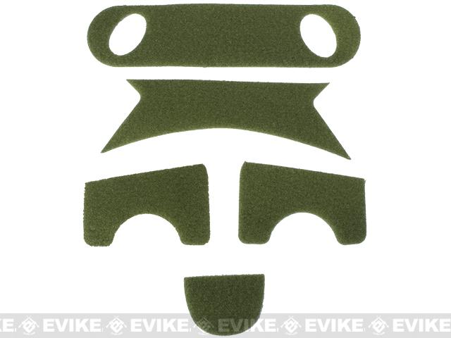 Emerson Hook and Loop Adhesive Strips for PJ Type Bump Helmets (Color: OD Green)