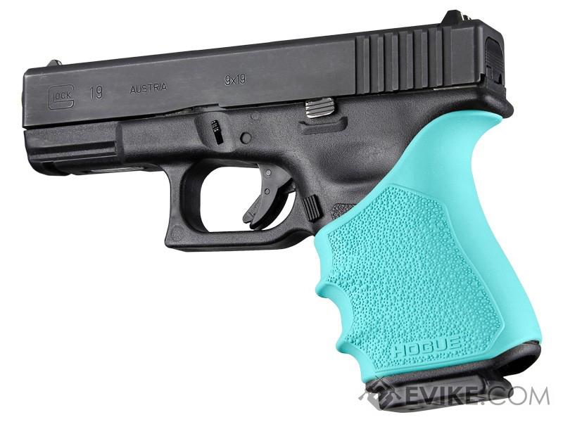 Hogue HandAll Beavertail Handgun Grip Sleeve (Color: Aqua / GLOCK 19 Gen 3 & 4)