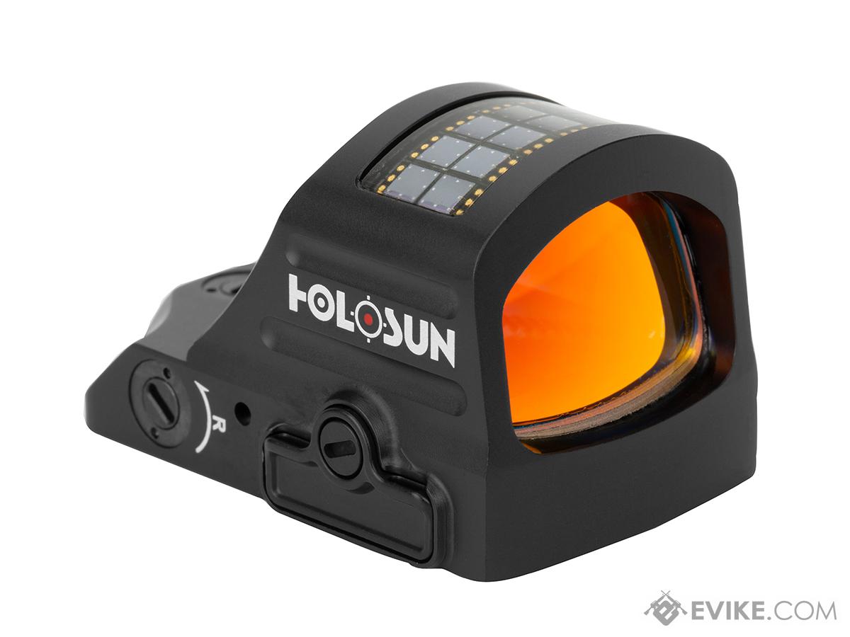 HOLOSUN HS407C X2 Solar + Battery Powered Micro Dot Reflex Sight w/ Dot Reticle (Type: Green Dot)