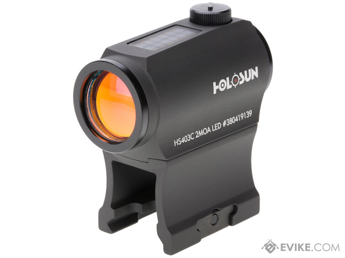 HOLOSUN HE403C Solar Power Compact Red Dot Sight w/ Low & AR Mount