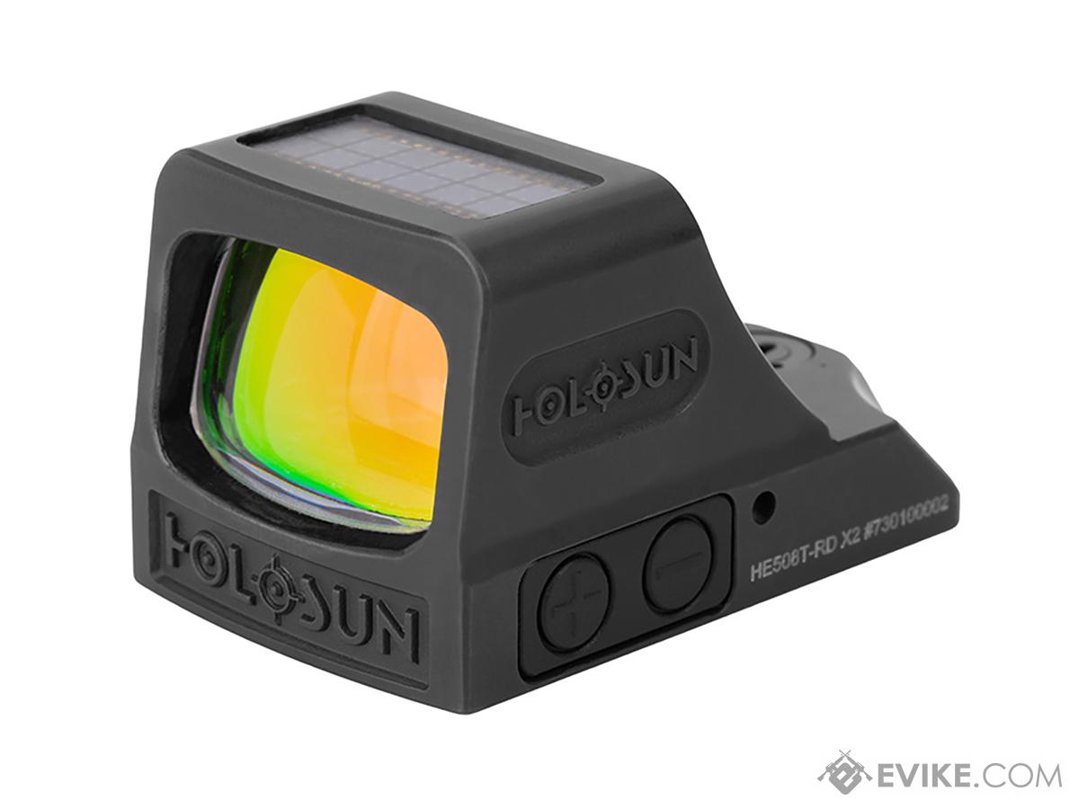 HOLOSUN HE508T RD X2 Solar + Battery Powered Titanium Micro Dot Reflex Sight (Type: Red Dot)