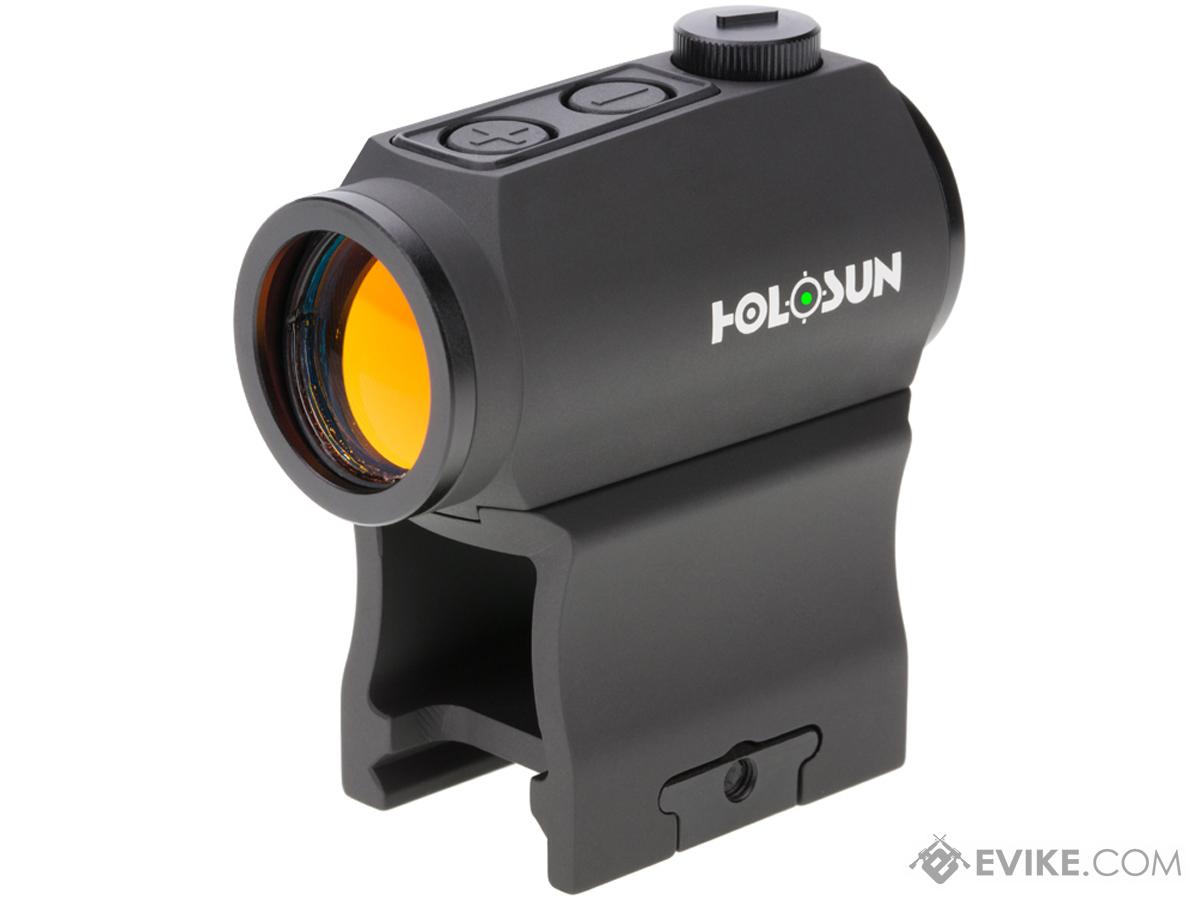 HOLOSUN HE403B Shake Awake Compact Green Dot Sight w/ Low & AR Mount (Color: Black)