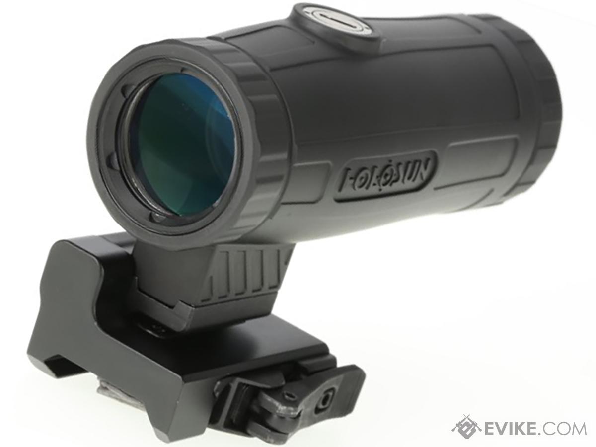 HOLOSUN HM3X 3x Magnifier for Red Dot Optics w/ Flip to Side QD Mount (Model: Aluminum)